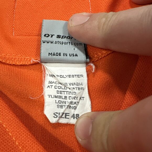 Wilmington Blue Rocks Baseball Jersey USA Signed #40 Orange RARE COLOR Size 48 - Picture 9 of 12